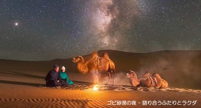 ゴビ砂漠の夜